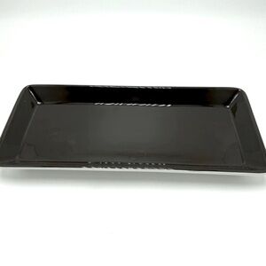 Kate Spade Black Lacquer Ceramic Tray 12x6
